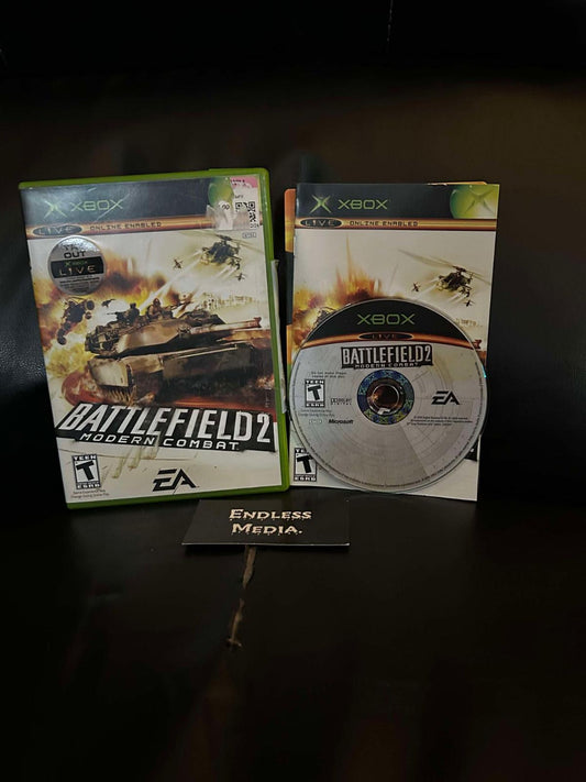 Battlefield 2 Modern Combat Microsoft Xbox CIB Video Game