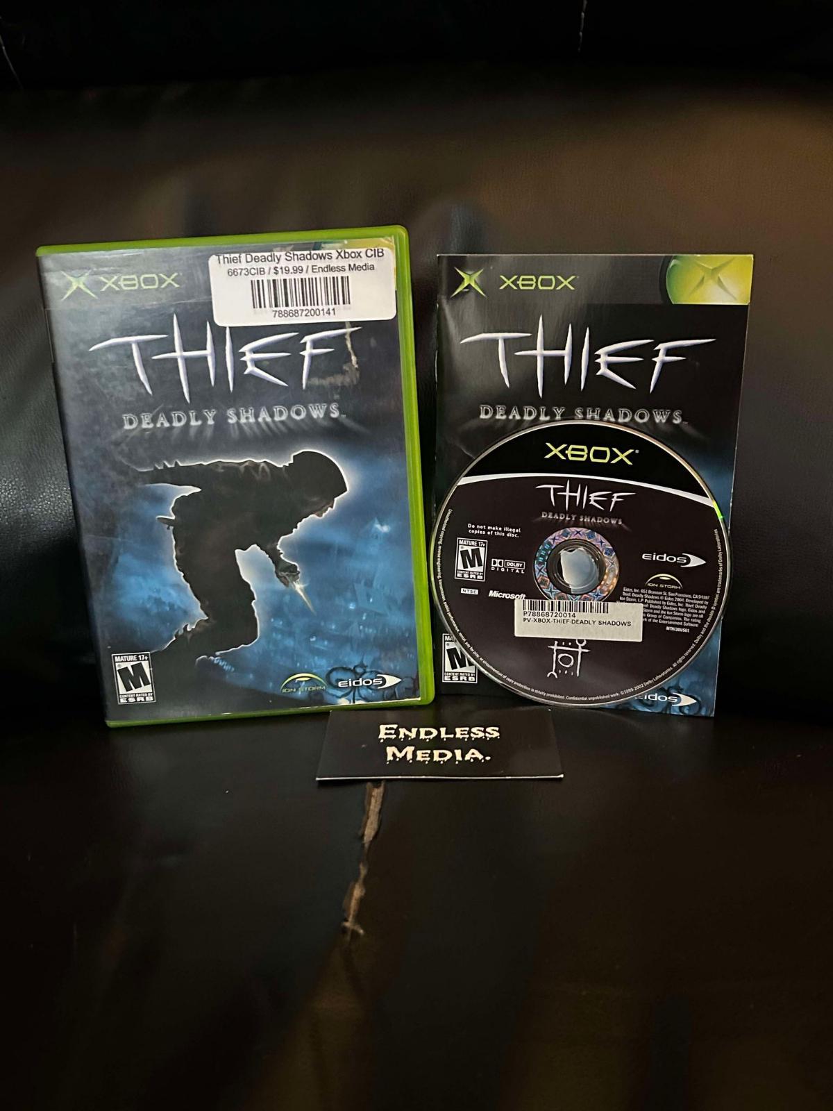 Thief Deadly Shadows Microsoft Xbox CIB Video Game