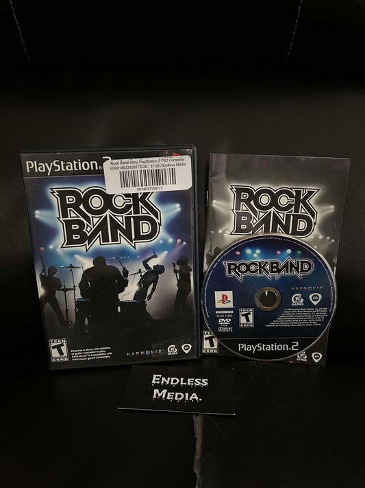 Rock Band Sony Playstation 2 CIB Video Game