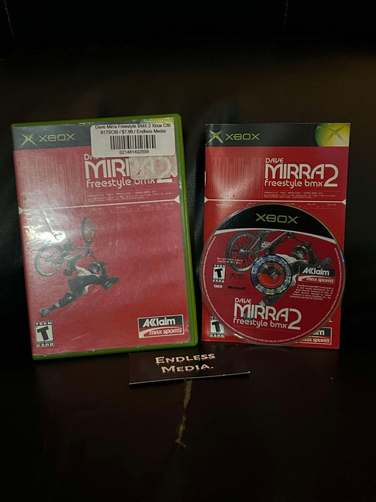 Dave Mirra Freestyle BMX 2 Microsoft Xbox CIB Video Game