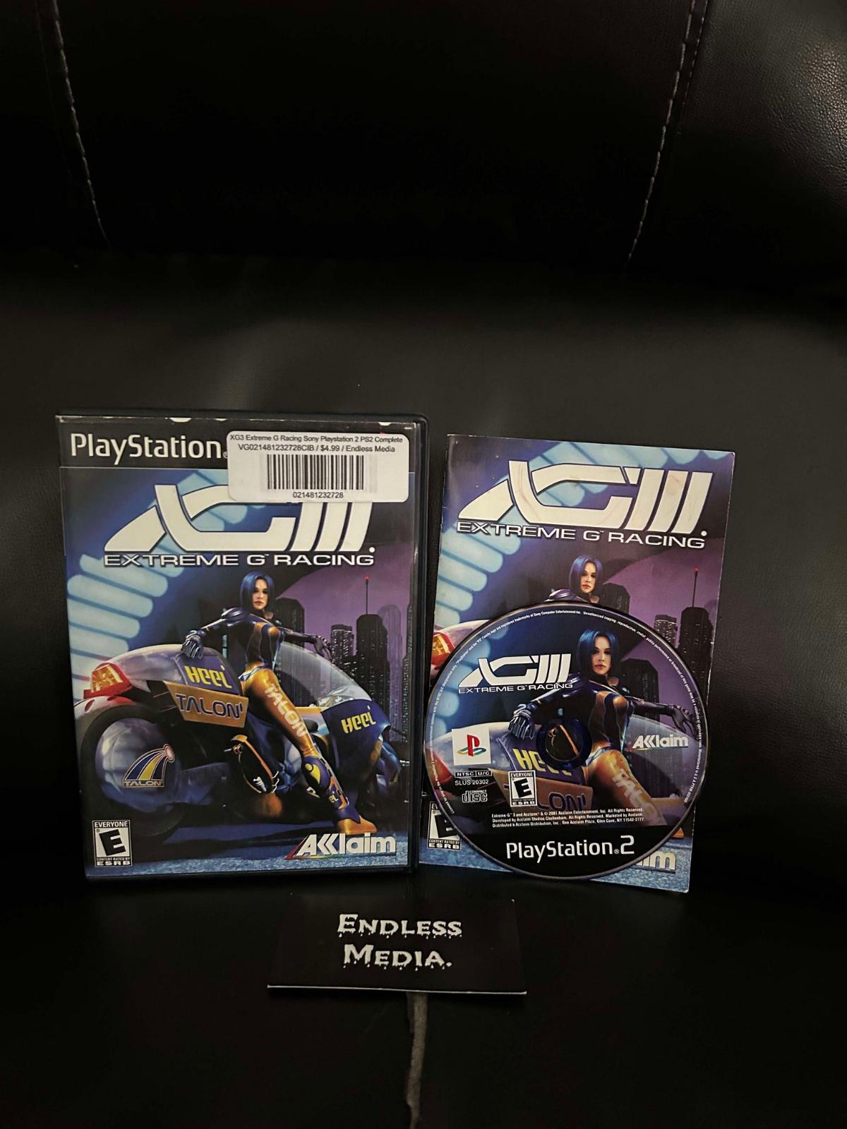 XG3 Extreme G Racing Sony Playstation 2 CIB Video Game