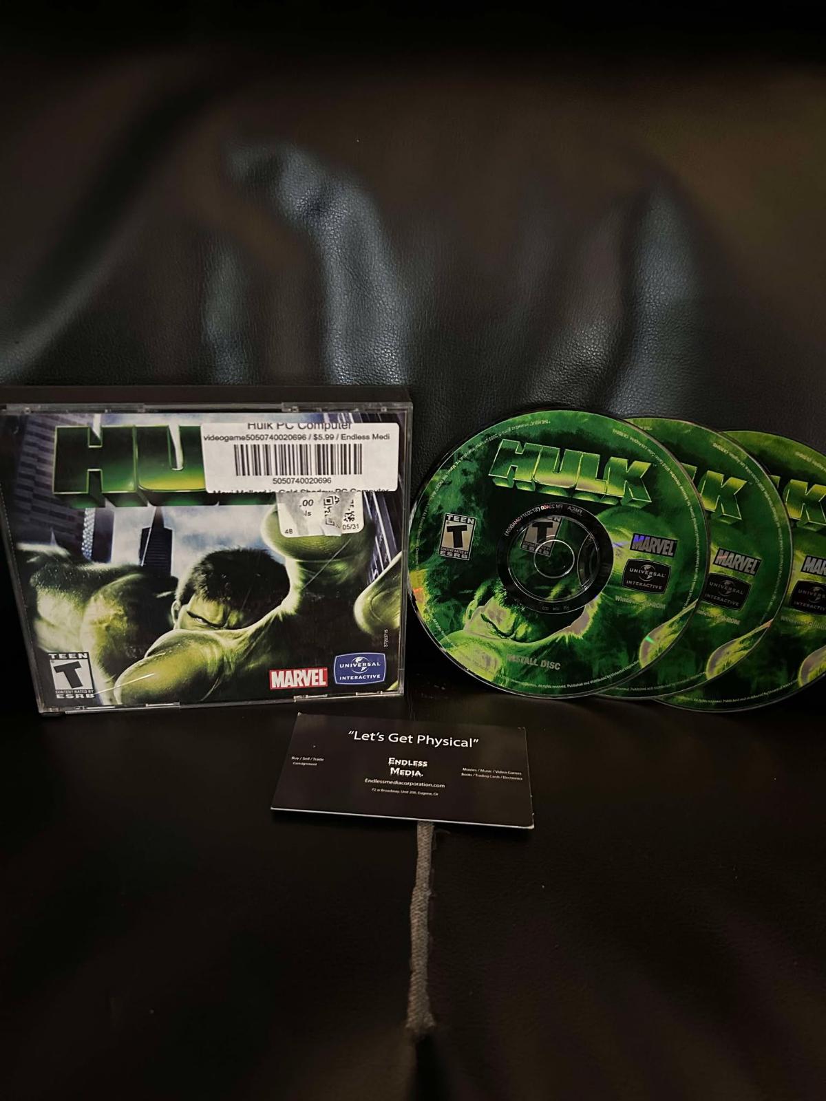 The Hulk PC PC Games Loose Video Game