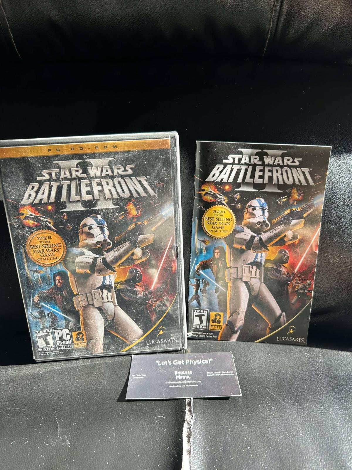 Star Wars: Battlefront II PC PC Games Box and Manual Video Game