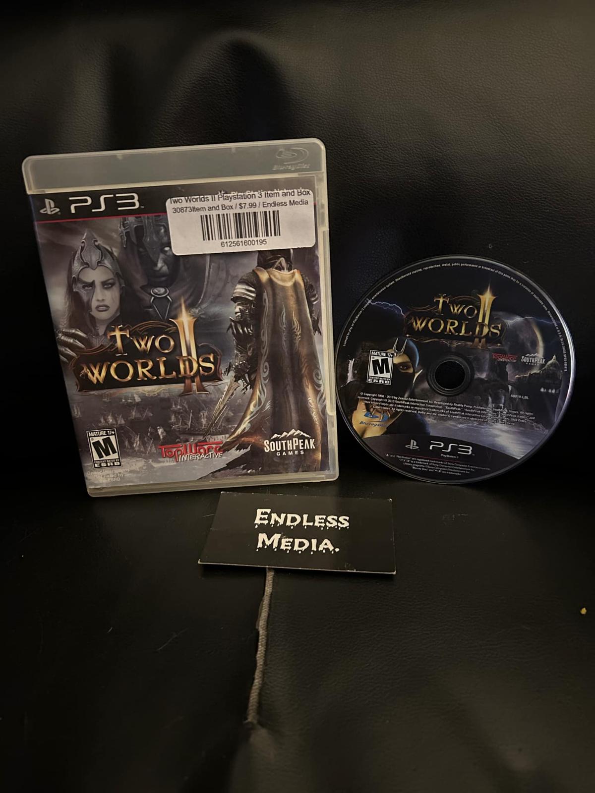 Two Worlds II Sony Playstation 3 Item and Box Video Game