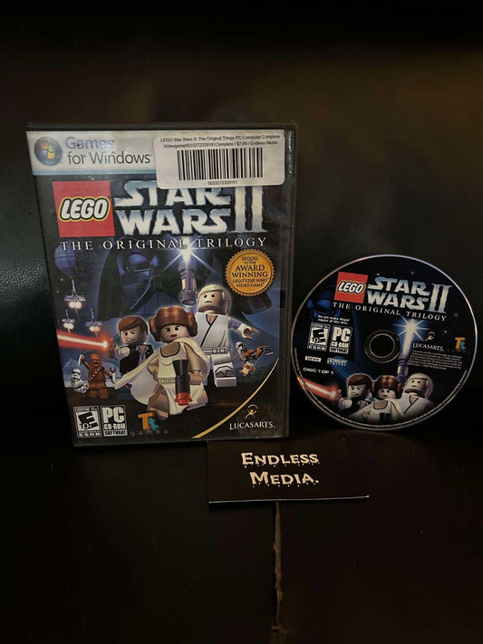 Lego Star Wars II Original Trilogy PC PC Games Item and Box Video Game