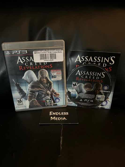 Assassin's Creed: Revelations Sony Playstation 3 CIB Video Game