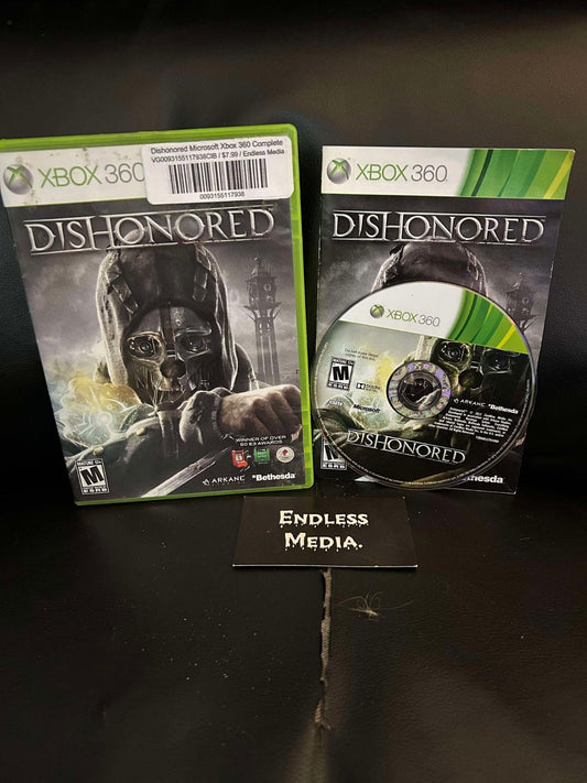 Dishonored Microsoft Xbox 360 CIB Video Game