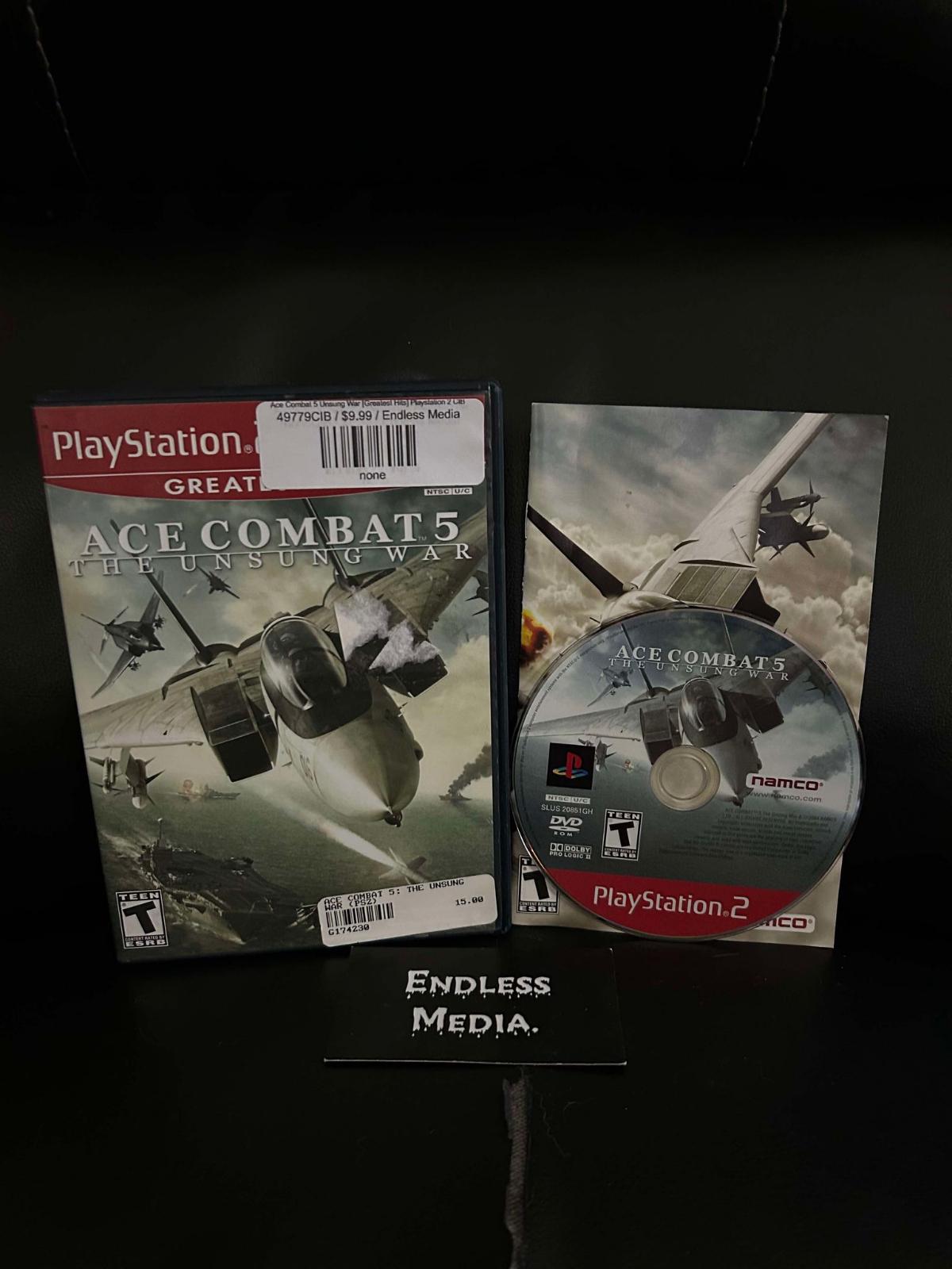 Ace Combat 5 Unsung War [Greatest Hits] Sony Playstation 2 CIB Video Game