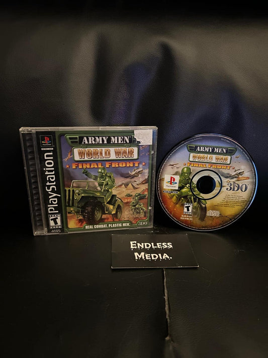 Army Men World War Final Front Sony Playstation CIB Video Game