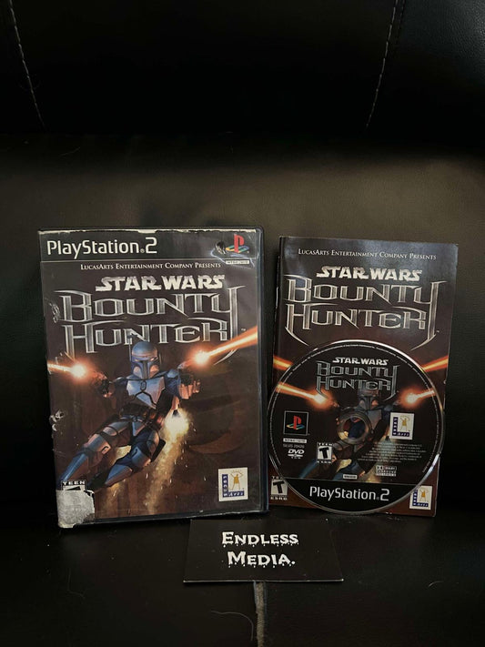 Star Wars Bounty Hunter Sony Playstation 2 CIB Video Game