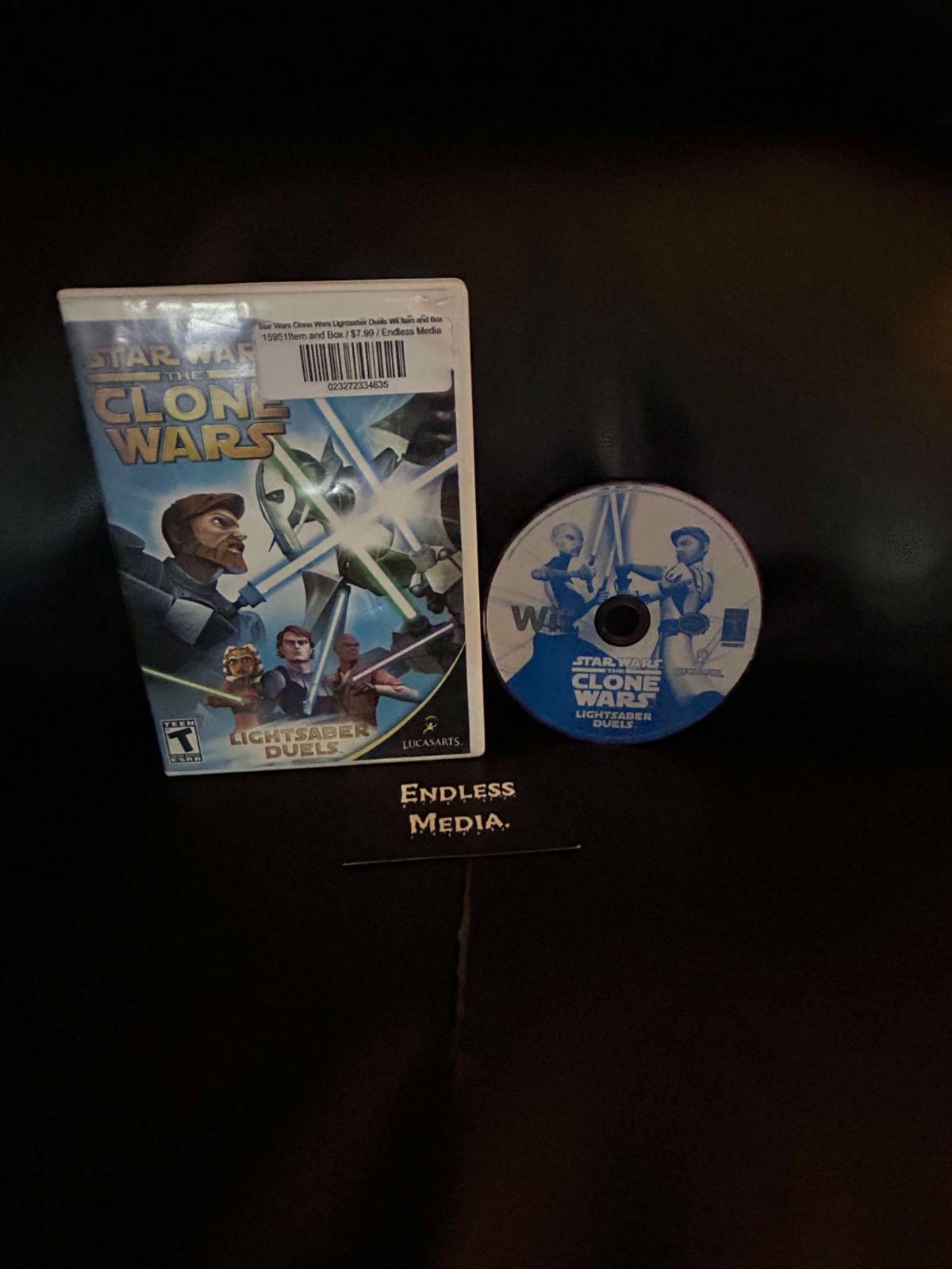 Star Wars Clone Wars Lightsaber Duels Nintendo Wii Item and Box Video Game