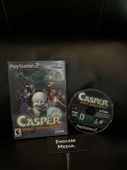 Casper Spirit Dimensions Sony Playstation 2 Item and Box Video Game