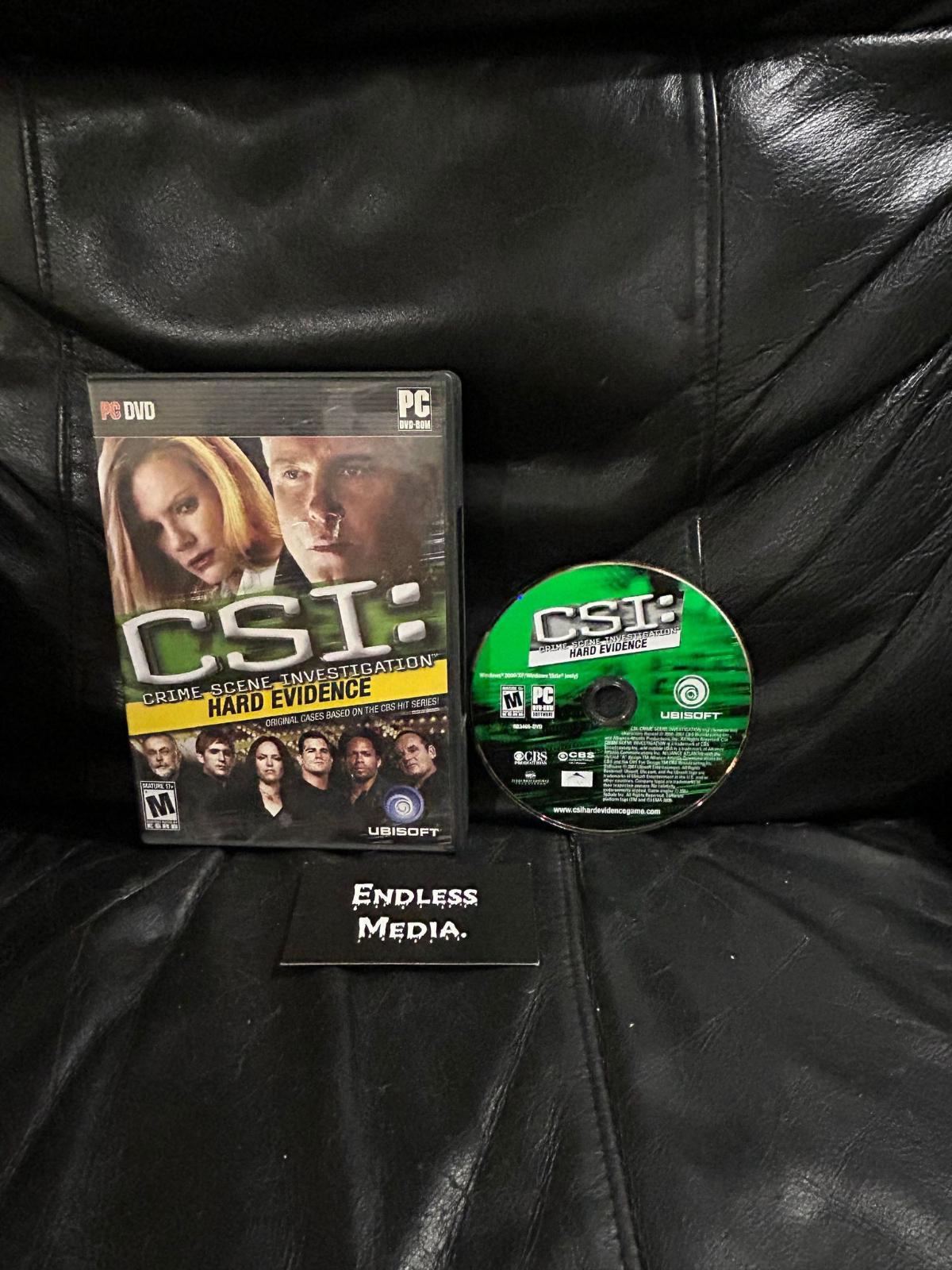 CSI Hard Evidence PC Games Item and Box Video Game