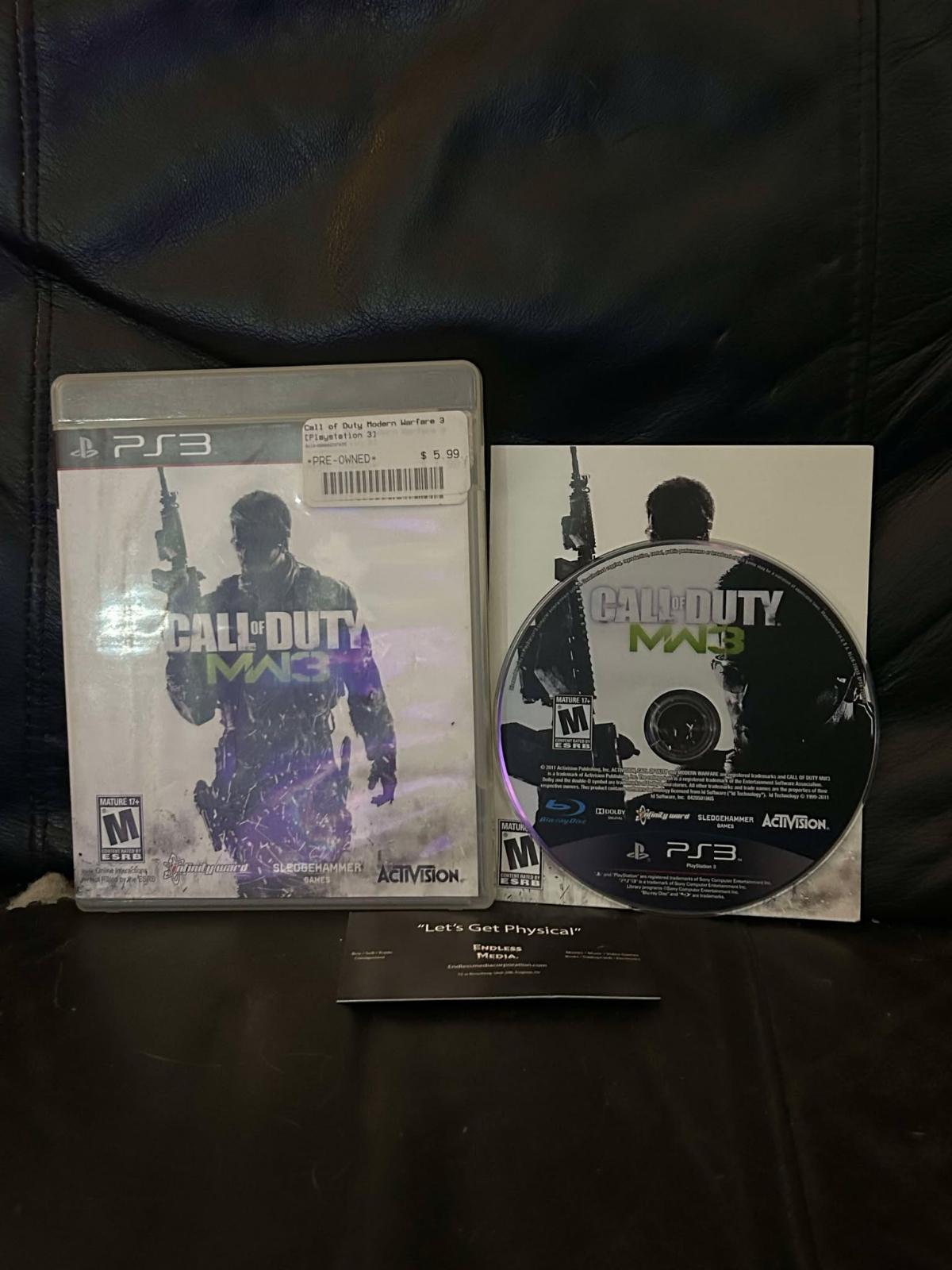 Call of Duty Modern Warfare 3 Sony Playstation 3 CIB Video Game