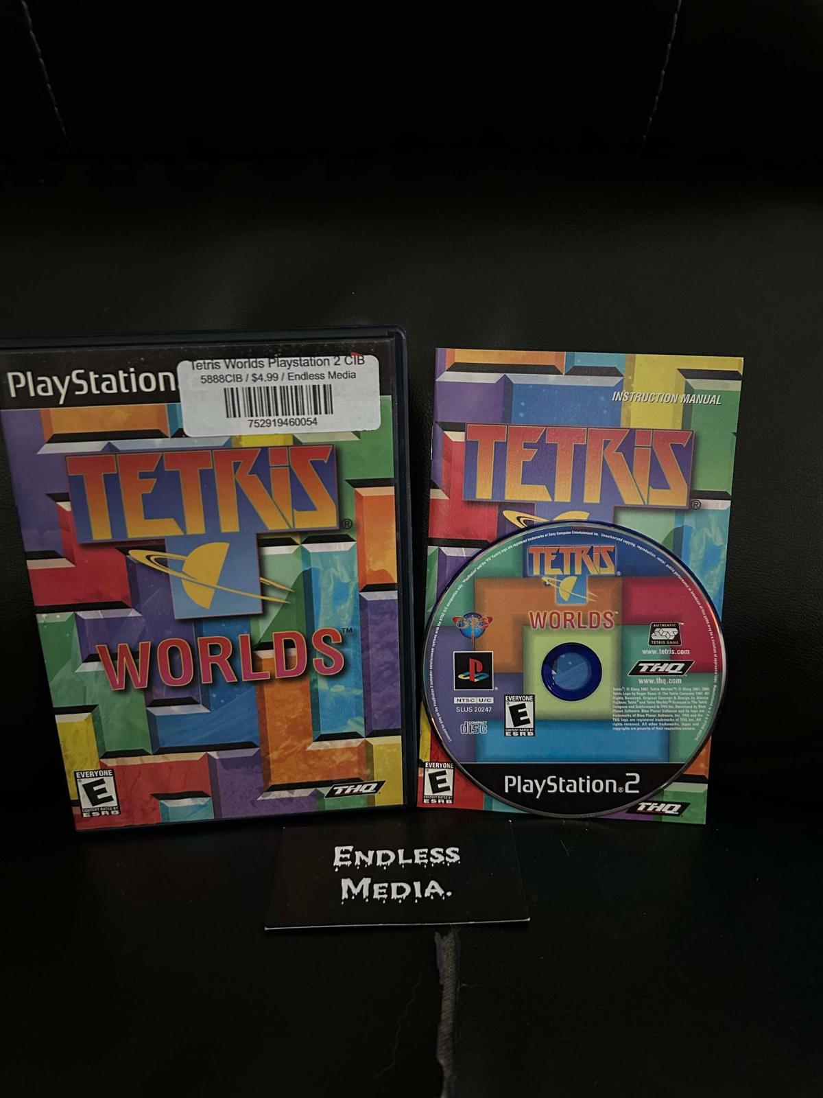 Tetris Worlds Sony Playstation 2 CIB Video Game