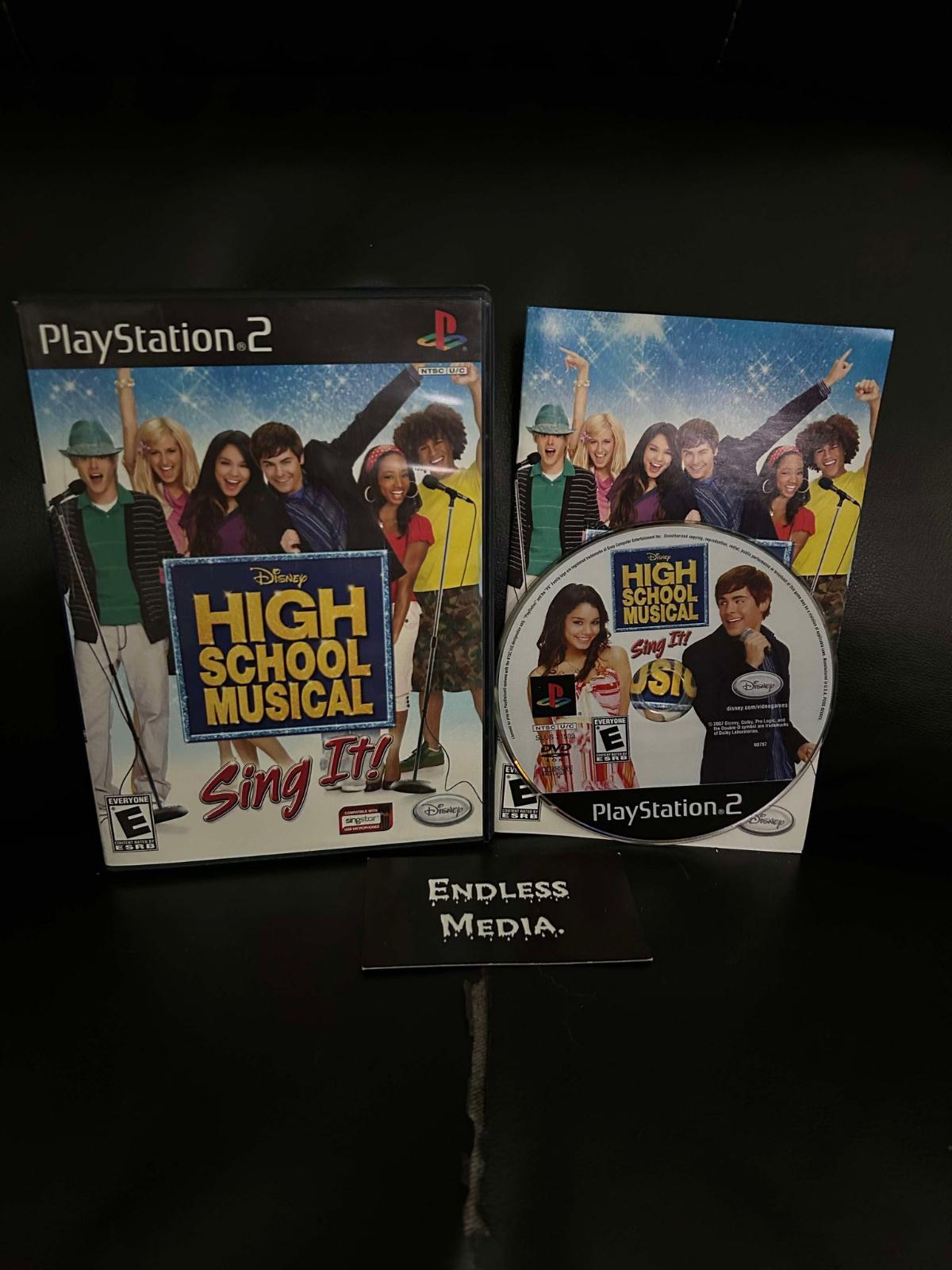 High School Musical Sing It Sony Playstation 2 CIB Video Game