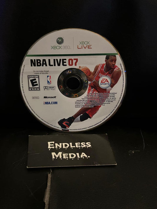 NBA Live 2007 Microsoft Xbox 360 Loose Video Game