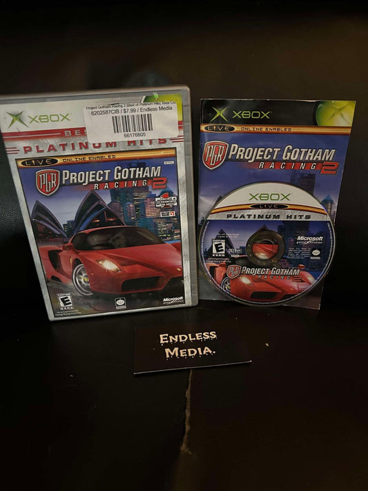 Project Gotham Racing 2 [Best of Platinum Hits] Microsoft Xbox CIB Video Game