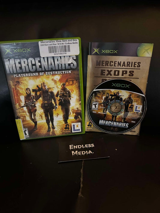 Mercenaries Microsoft Xbox CIB Video Game