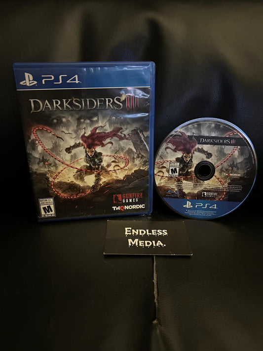 Darksiders III Sony Playstation 4 Item and Box Video Game