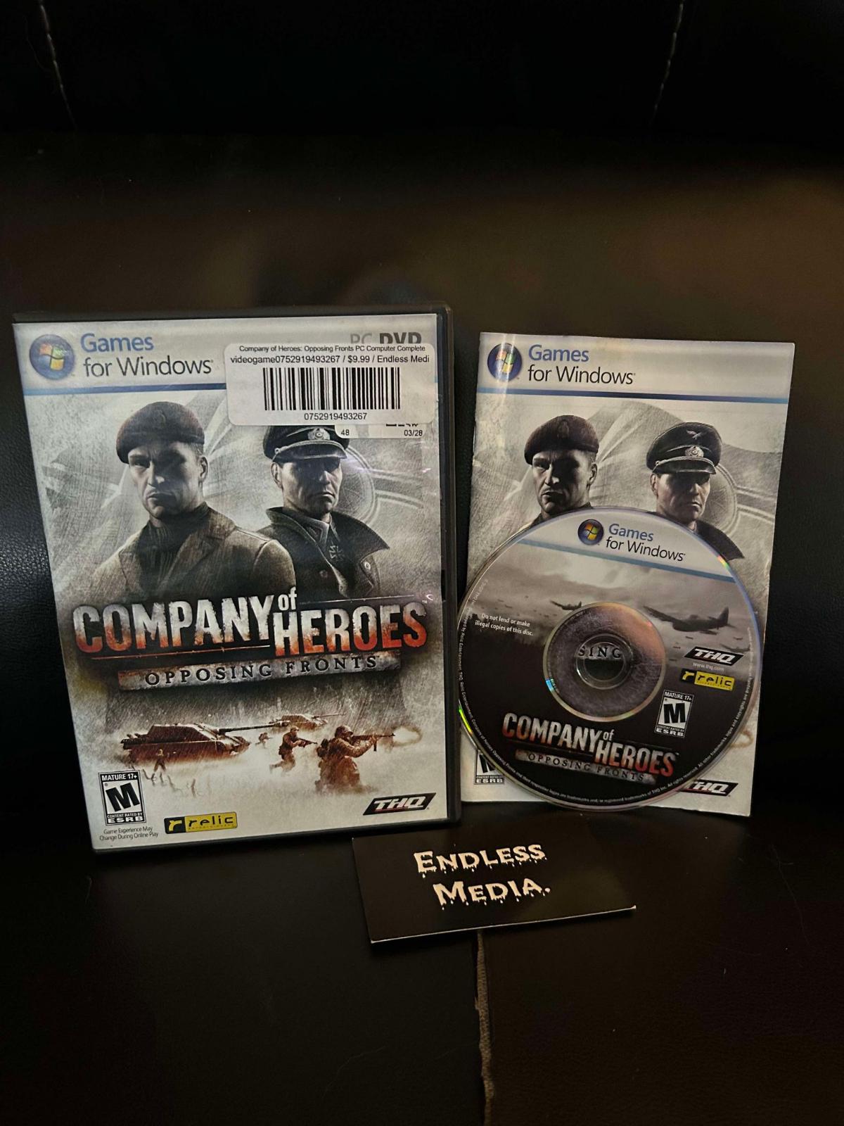 Company of Heroes: Opposing Fronts PC PC Games CIB Video Game