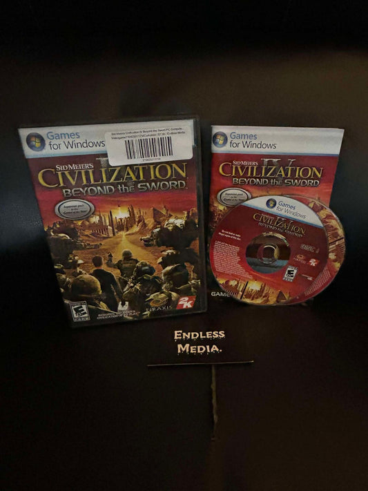 Sid Meiers Civilization IV Beyond the Sword PC PC Games CIB Video Game