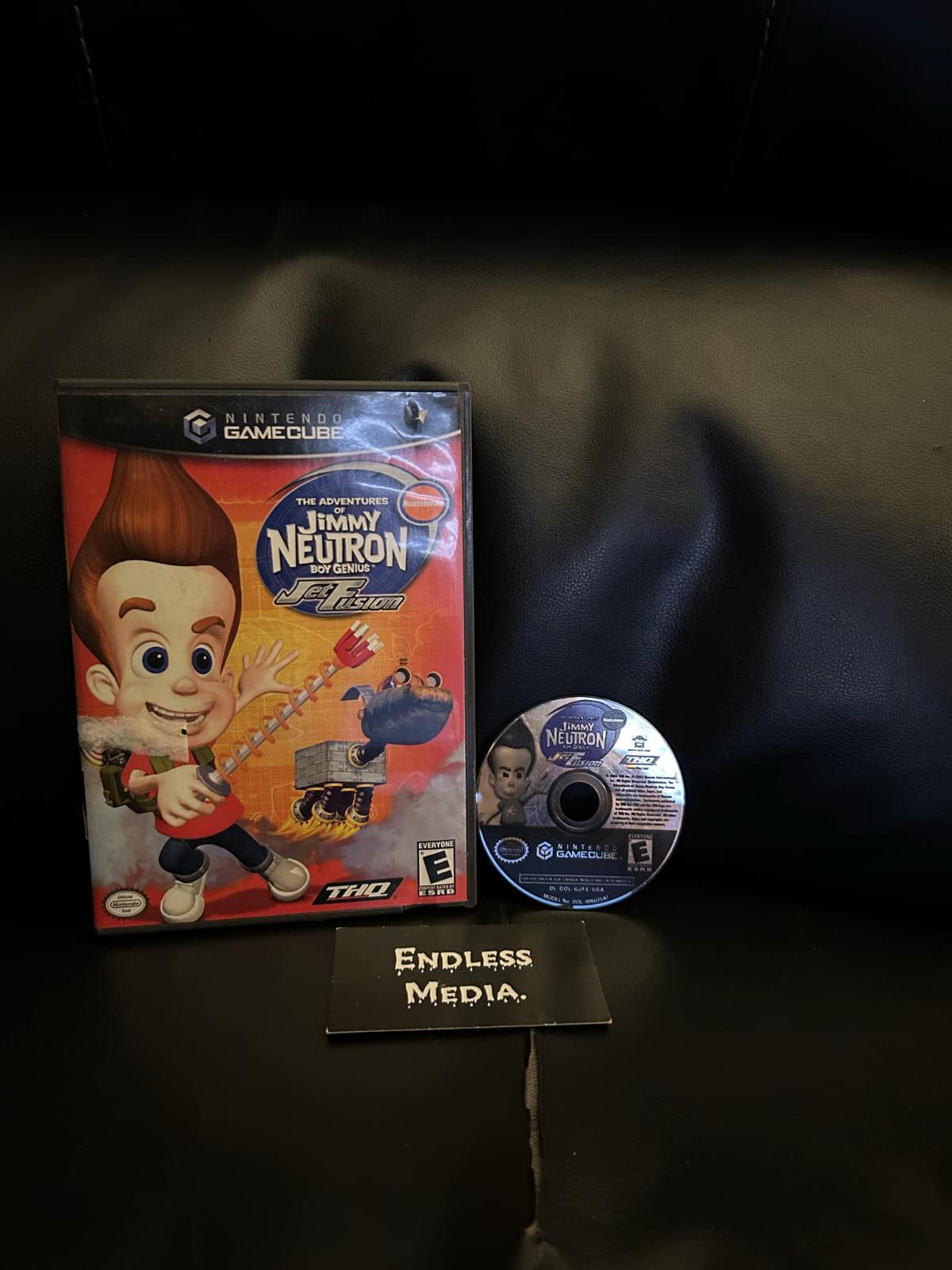 Jimmy Neutron Jet Fusion Nintendo Gamecube Item and Box Video Game