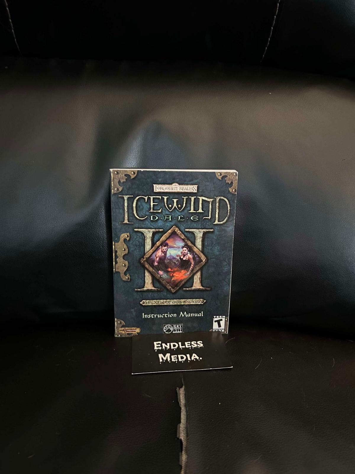 Icewind Dale II PC PC Games Manual only Video Game