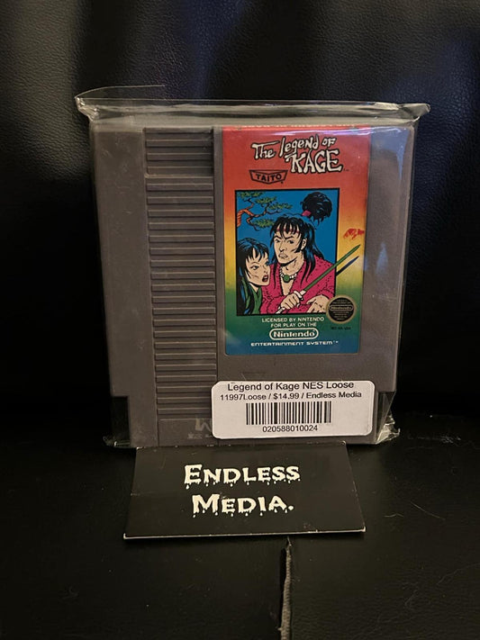 Legend of Kage NES NES Loose Video Game