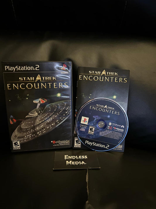 Star Trek Encounters Sony Playstation 2 CIB Video Game