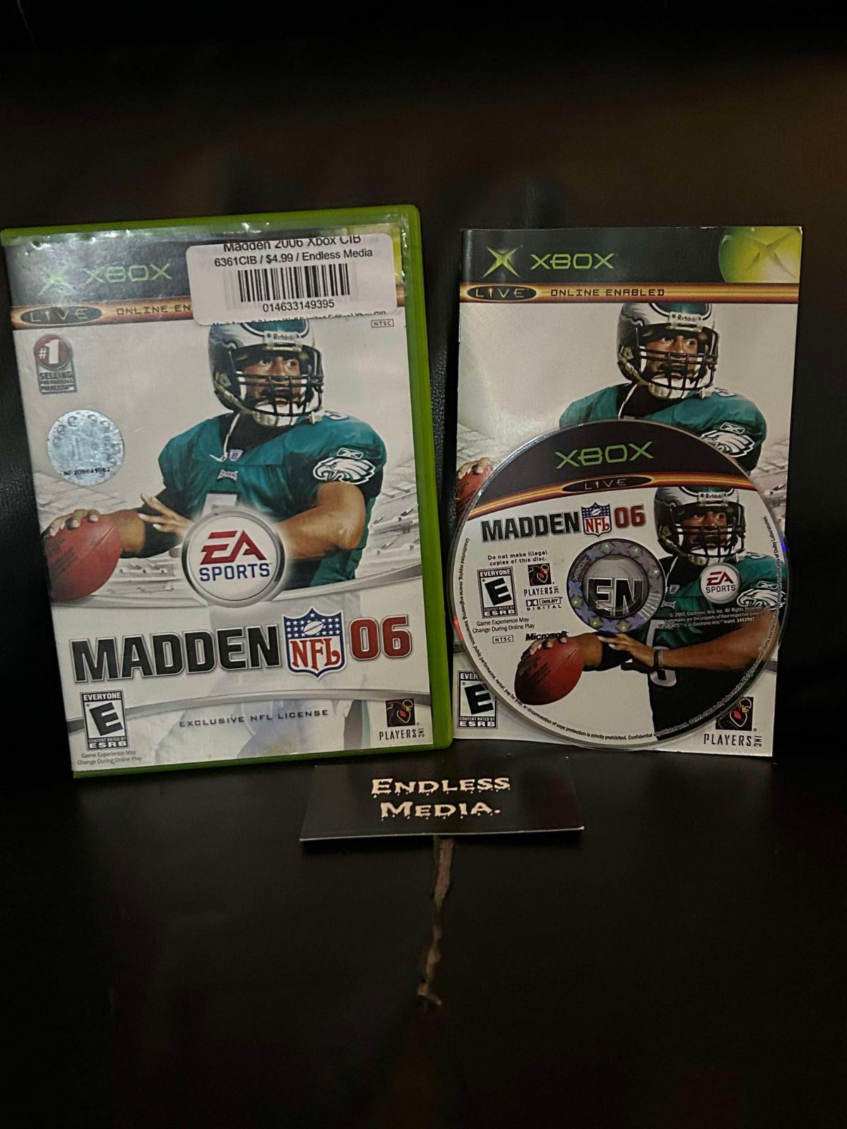 Madden 2006 Microsoft Xbox CIB Video Game