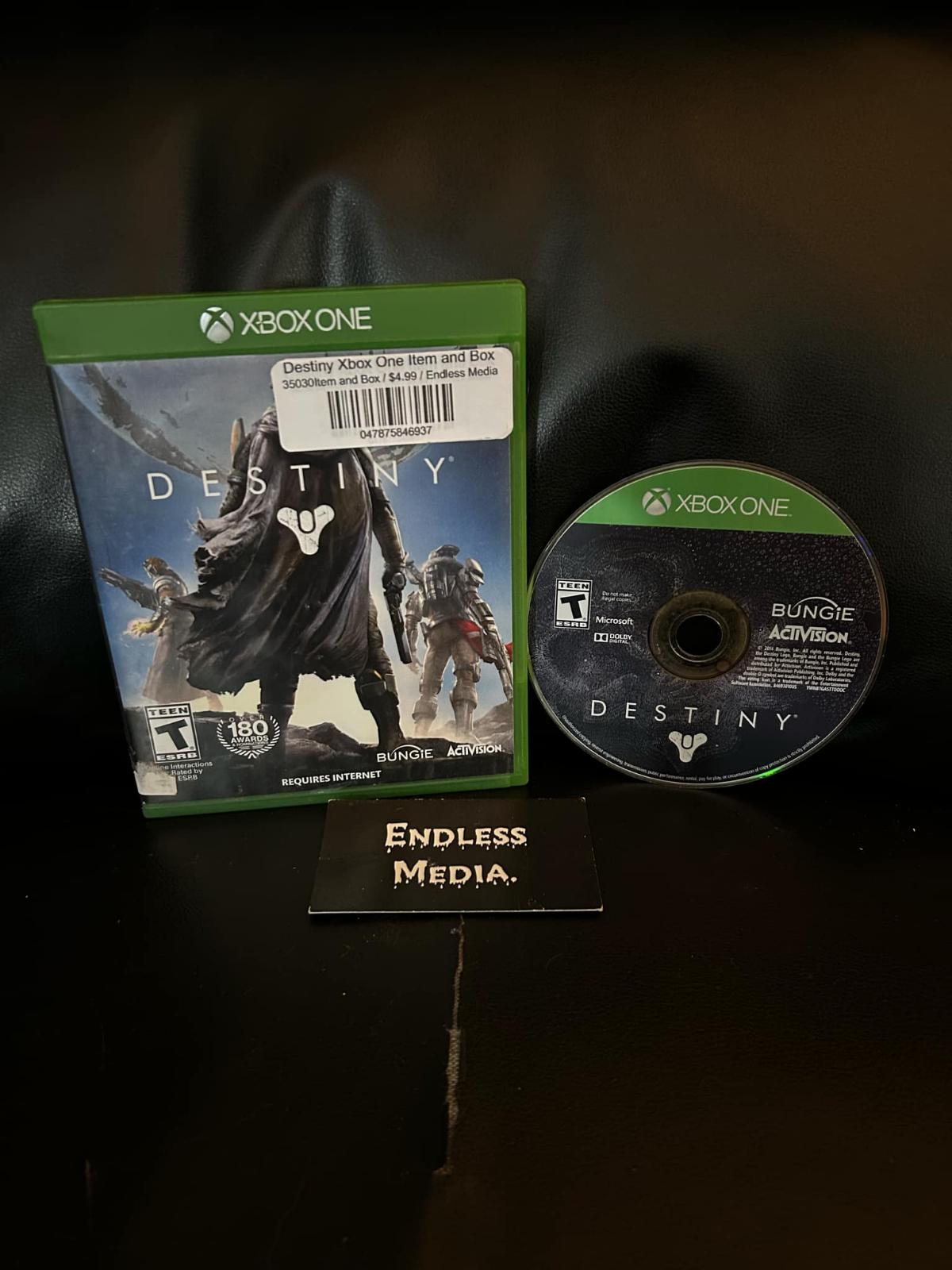 Destiny Microsoft Xbox One Item and Box Video Game