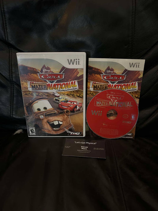 Cars Mater-National Championship Nintendo Wii CIB Video Game