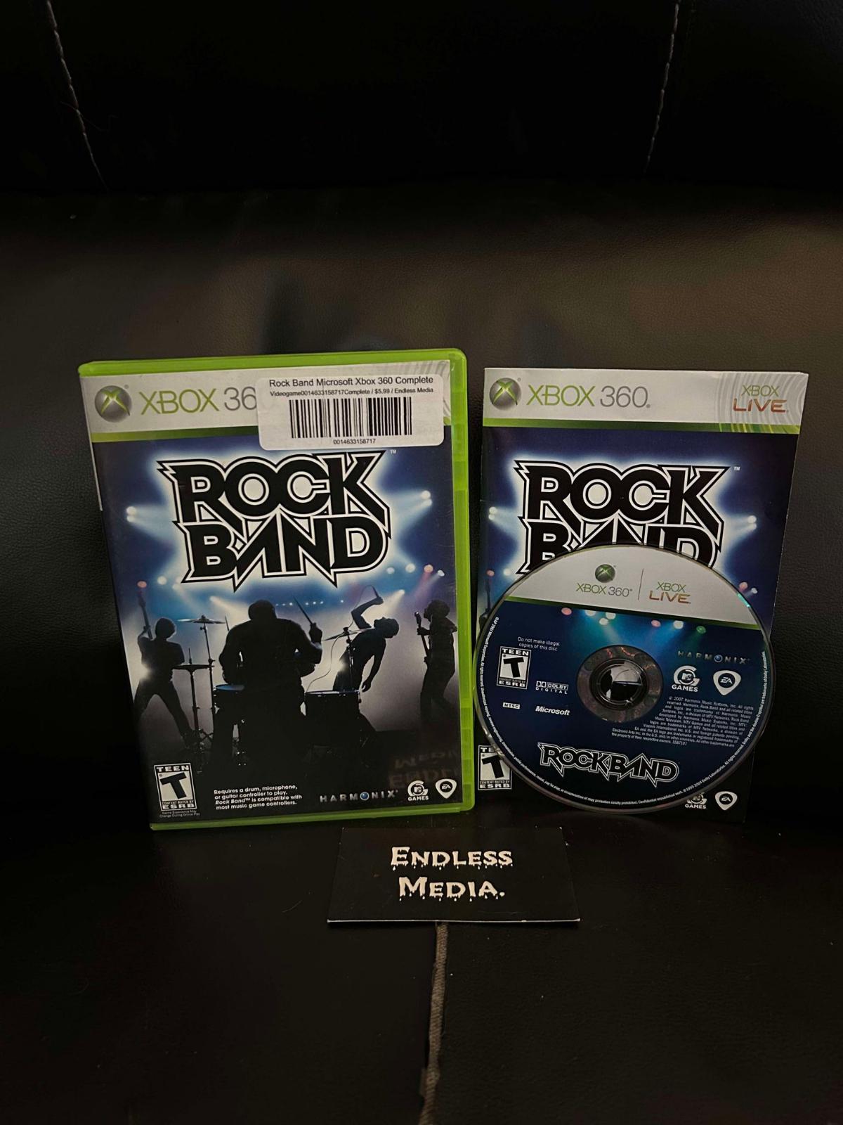 Rock Band Microsoft Xbox 360 CIB Video Game