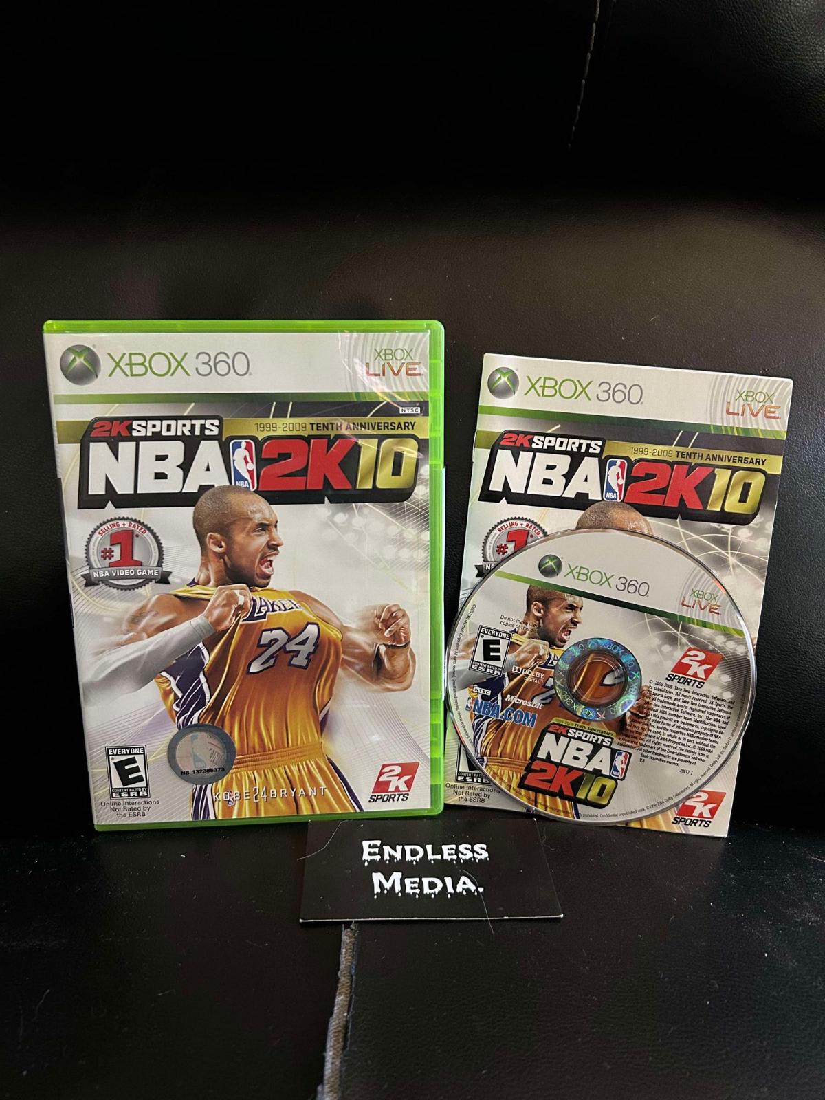 NBA 2K10 Microsoft Xbox 360 CIB Video Game