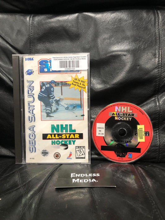 NHL All-Star Hockey Sega Sega Saturn CIB Video Game