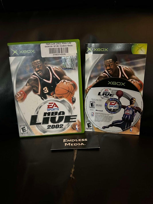 NBA Live 2002 Microsoft Xbox CIB Video Game