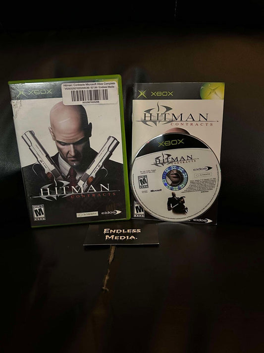 Hitman Contracts Microsoft Xbox CIB Video Game