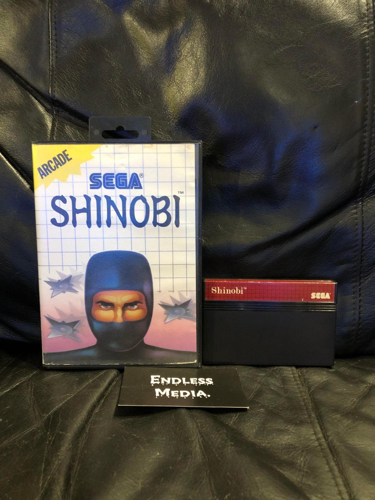 Shinobi Sega Sega Master System Item and Box Video Game