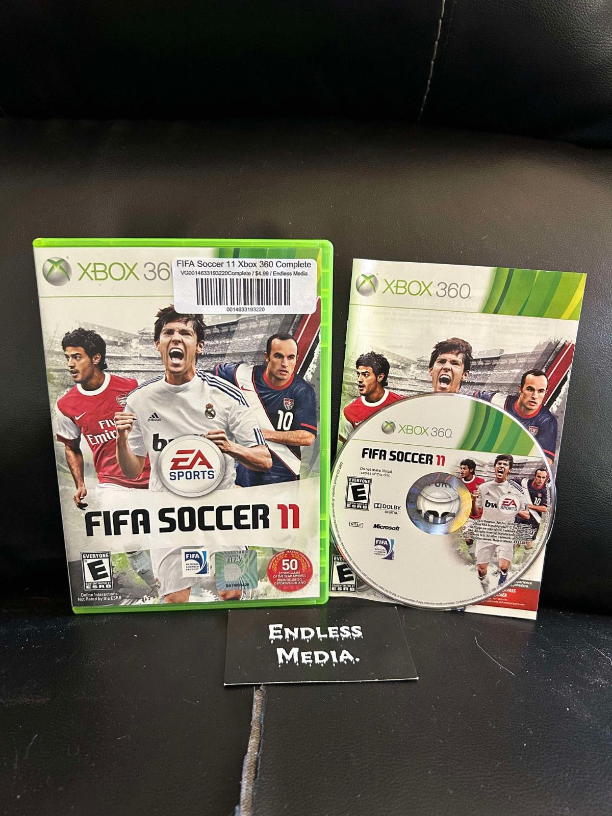 FIFA Soccer 11 Microsoft Xbox 360 CIB Video Game