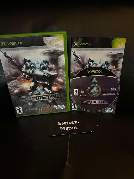 Gun Metal Microsoft Xbox CIB Video Game