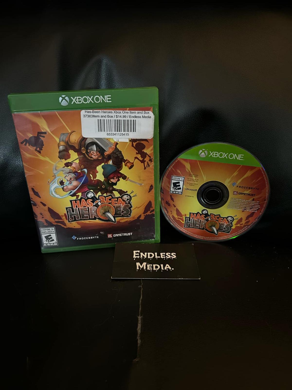 Has-Been Heroes Microsoft Xbox One Item and Box Video Game