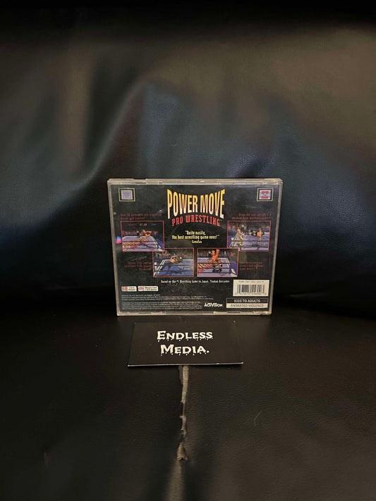 Power Move Pro Wrestling Sony Playstation Box only Video Game