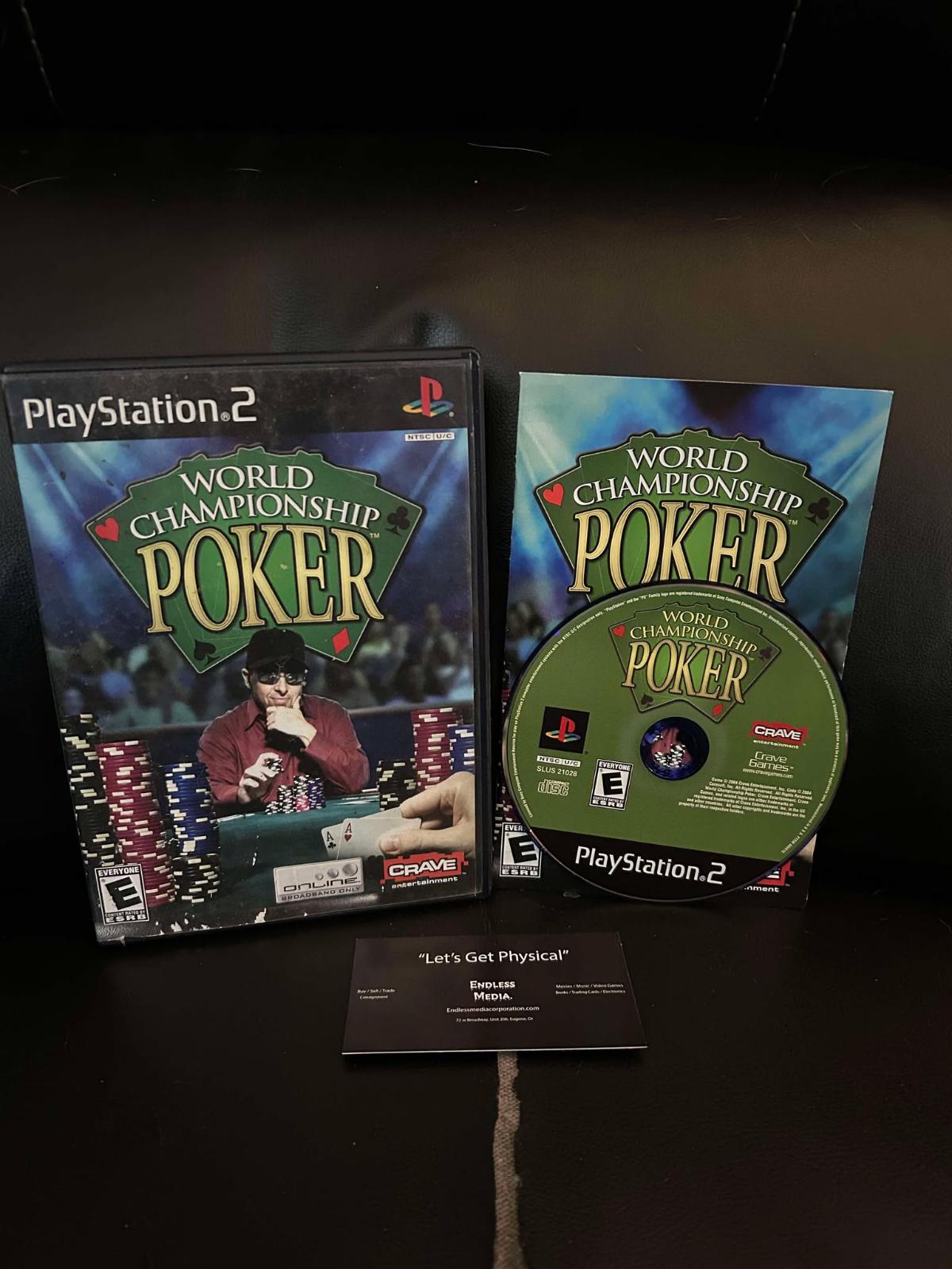 World Championship Poker Sony Playstation 2 CIB Video Game