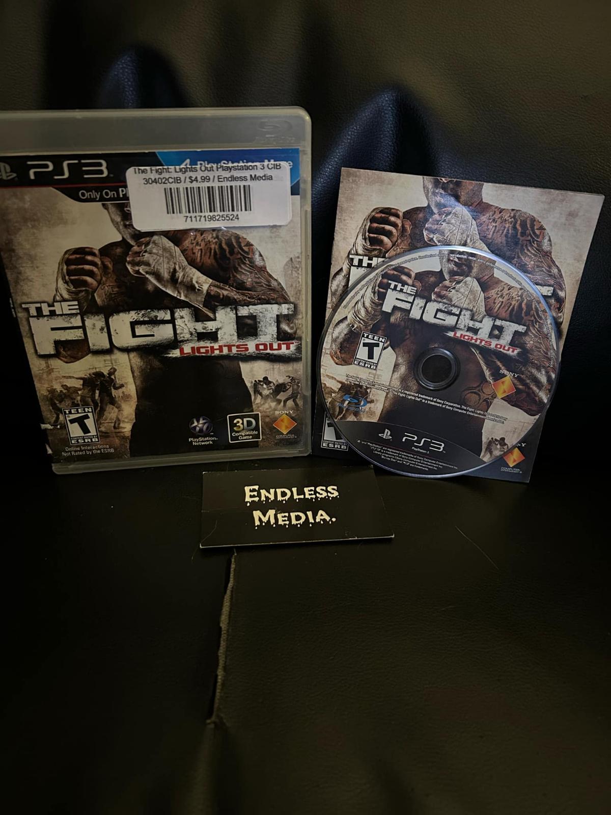 The Fight: Lights Out Sony Playstation 3 CIB Video Game