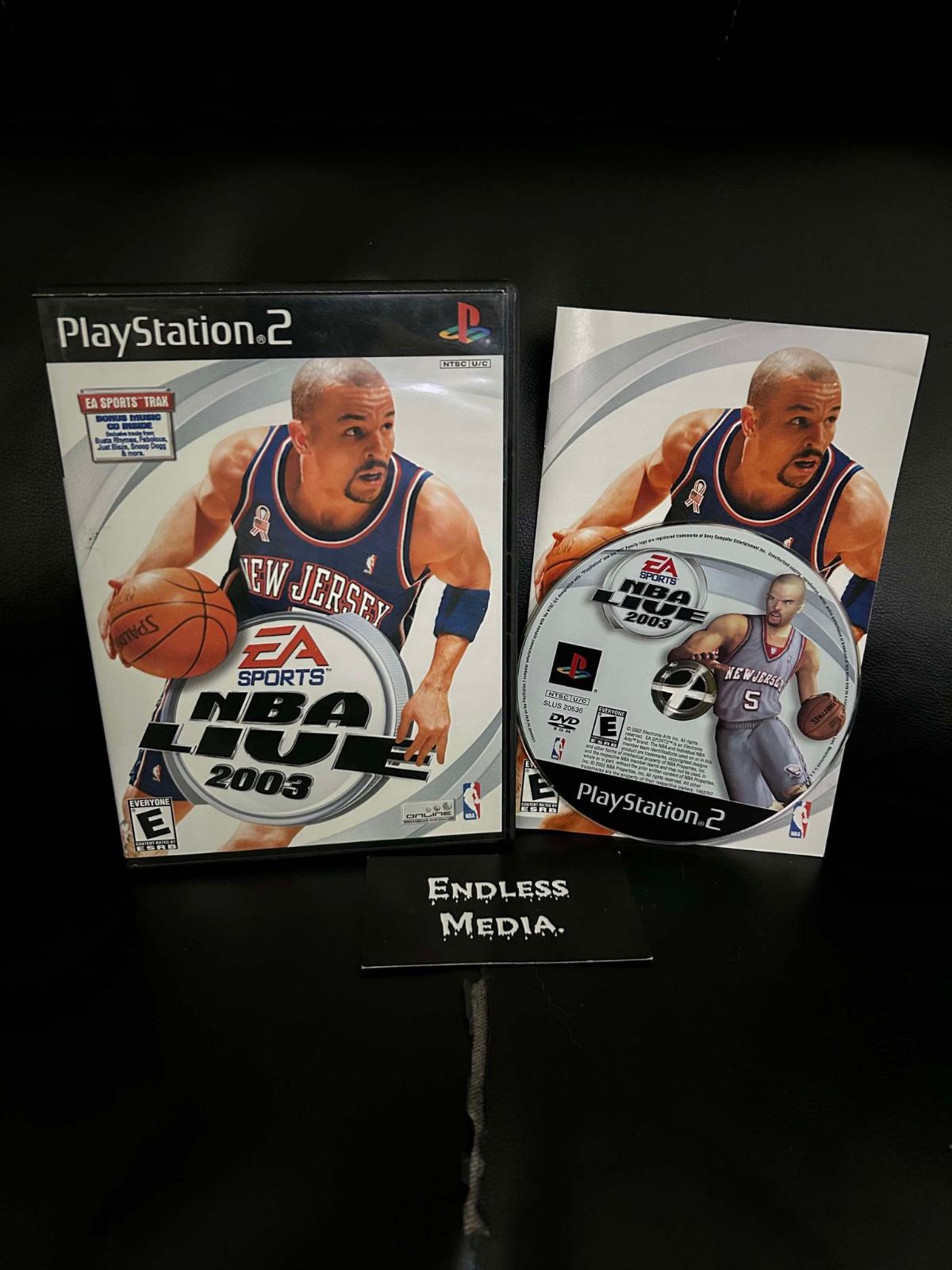 NBA Live 2003 Sony Playstation 2 CIB Video Game