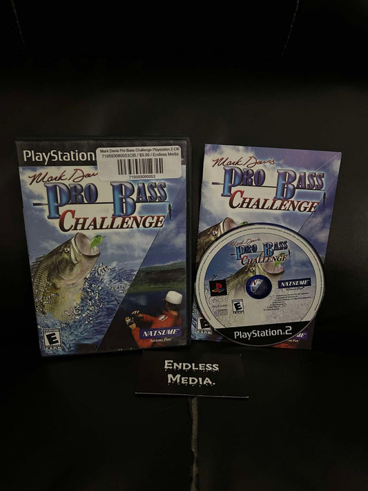 Mark Davis Pro Bass Challenge Sony Playstation 2 CIB Video Game