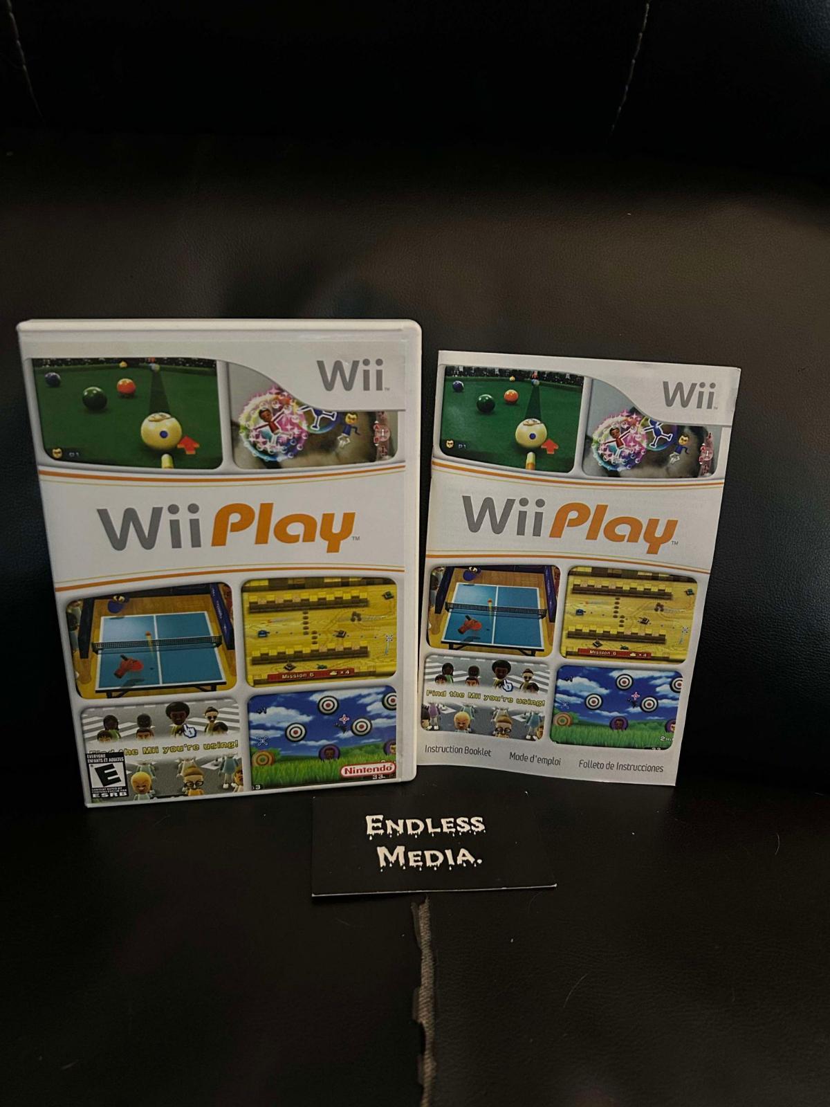 Wii Play Nintendo Wii Box and Manual Video Game