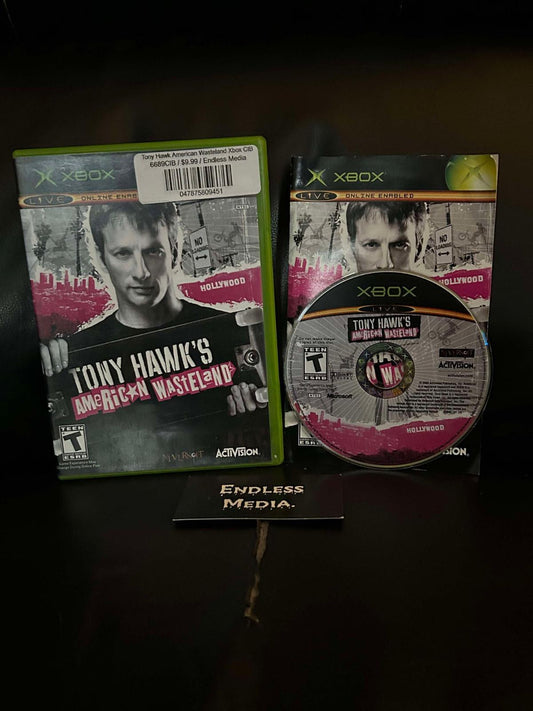 Tony Hawk American Wasteland Microsoft Xbox CIB Video Game