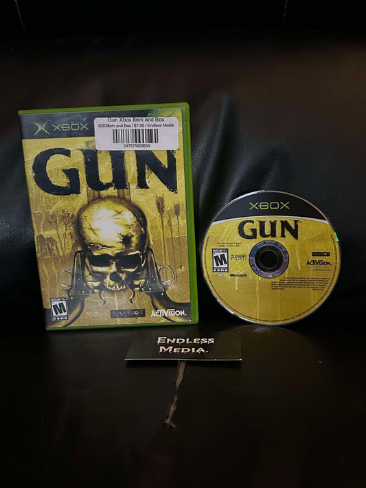 Gun Microsoft Xbox Item and Box Video Game